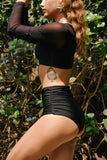 Raven - Classic Black High Waist Bikini