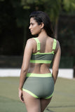 Aaliyah  - Ultra High Waist ribbed shapewear Swimsuit