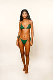 Veronica’s Sister - Green Triangle Bikini w/ knot hold back