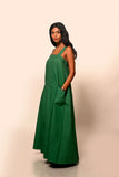 Agonda Maxi Dress w/ pockets - Olive Green