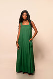 Agonda Maxi Dress w/ pockets - Olive Green