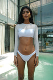 IVORY - Classic White Long Sleve Bikini