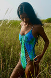 Branded reversible printed monokini swimsuit by Goya Swim Company
